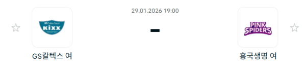 [V-리그 여자부] 1월 29일 GS칼텍스 KIXX 배구단 vs 흥국생명 핑크스파이더스 배구단 | 스포츠 분석 무료 중계 토친놈