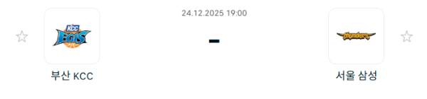 [대한민국 KBL] 12월24일 부산 KCC 이지스 vs 서울 삼성 썬더스 | 스포츠 분석 무료 중계 토친놈
