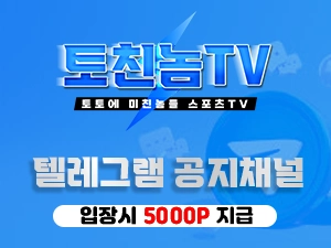 토친놈 텔레그램 채널 입장 이벤트