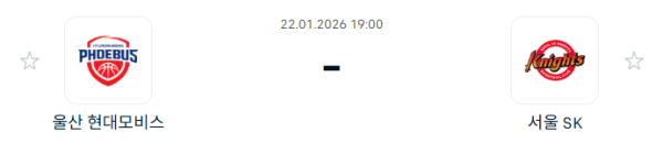 [대한민국 KBL] 1월22일 울산 현대모비스 피버스 vs 서울 SK 나이츠 | 스포츠 분석 무료 중계 토친놈