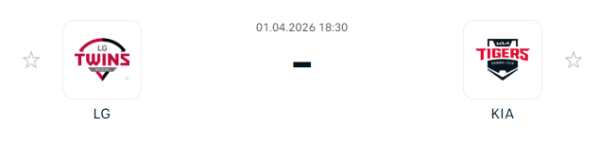 [대한민국 KBO] 2026년04월01일 LG 트윈스 vs KIA 타이거즈 | 스포츠 분석 무료 중계 토친놈