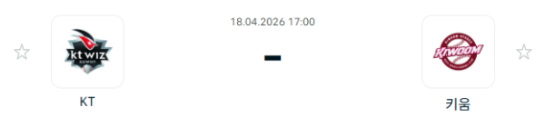 [대한민국 KBO] 2026년04월18일 kt wiz vs 키움 히어로즈 | 스포츠 분석 무료 중계 토친놈
