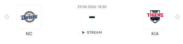 [대한민국 KBO] 2026년04월29일 NC 다이노스 vs KIA 타이거즈 | 스포츠 분석 무료 중계 토친놈