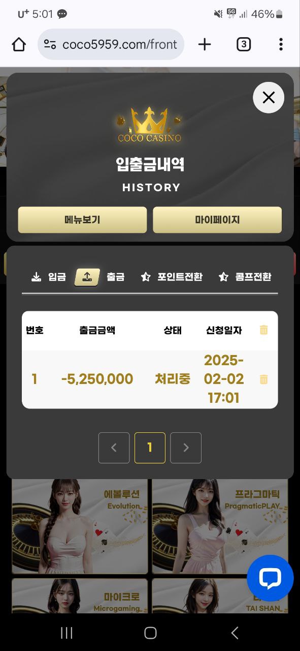 코코카지노 425만원 먹튀