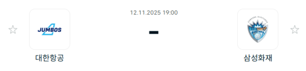 [V-리그 남자부] 2025년11월 12일 대한항공 점보스 배구단 vs 삼성화재 블루팡스 배구단 | 스포츠 분석 무료 중계 토친놈