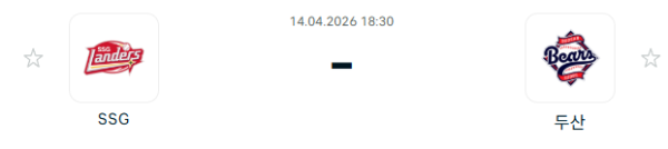 [대한민국 KBO] 2026년04월14일 SSG 랜더스 vs 두산 베어스 | 스포츠 분석 무료 중계 토친놈